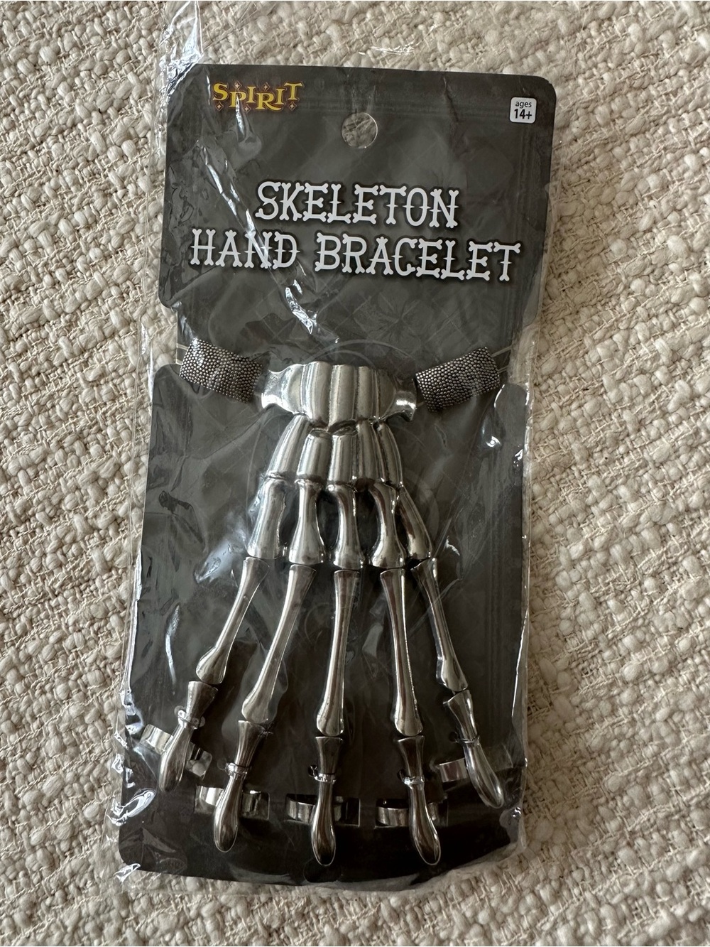 Pair of Spirit Silver Skeleton Hand Bracelet Halloween Costume